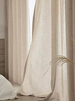 rideau lin naturel - Vignette | PRESTIGE RIDEAUX