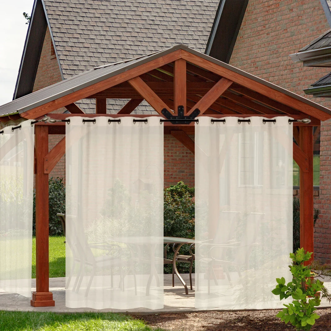 Rideaux pour terrasse extérieure : créez un espace élégant, ombragé et confortable toute l'année