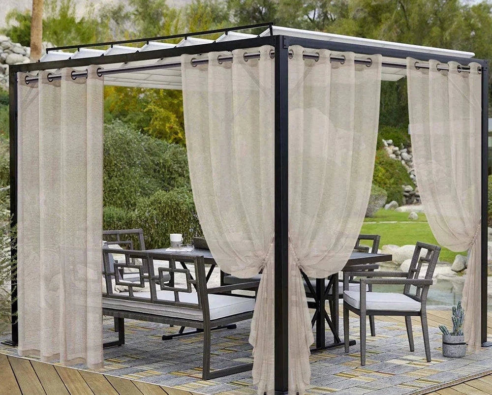 Rideaux occultants extérieurs pour terrasse : profitez d'un espace ombragé, élégant et confortable toute l'année