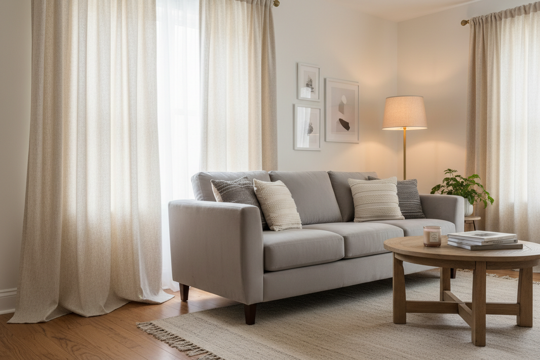 Rideaux pour petit salon : nos astuces pour agrandir visuellement l’espace