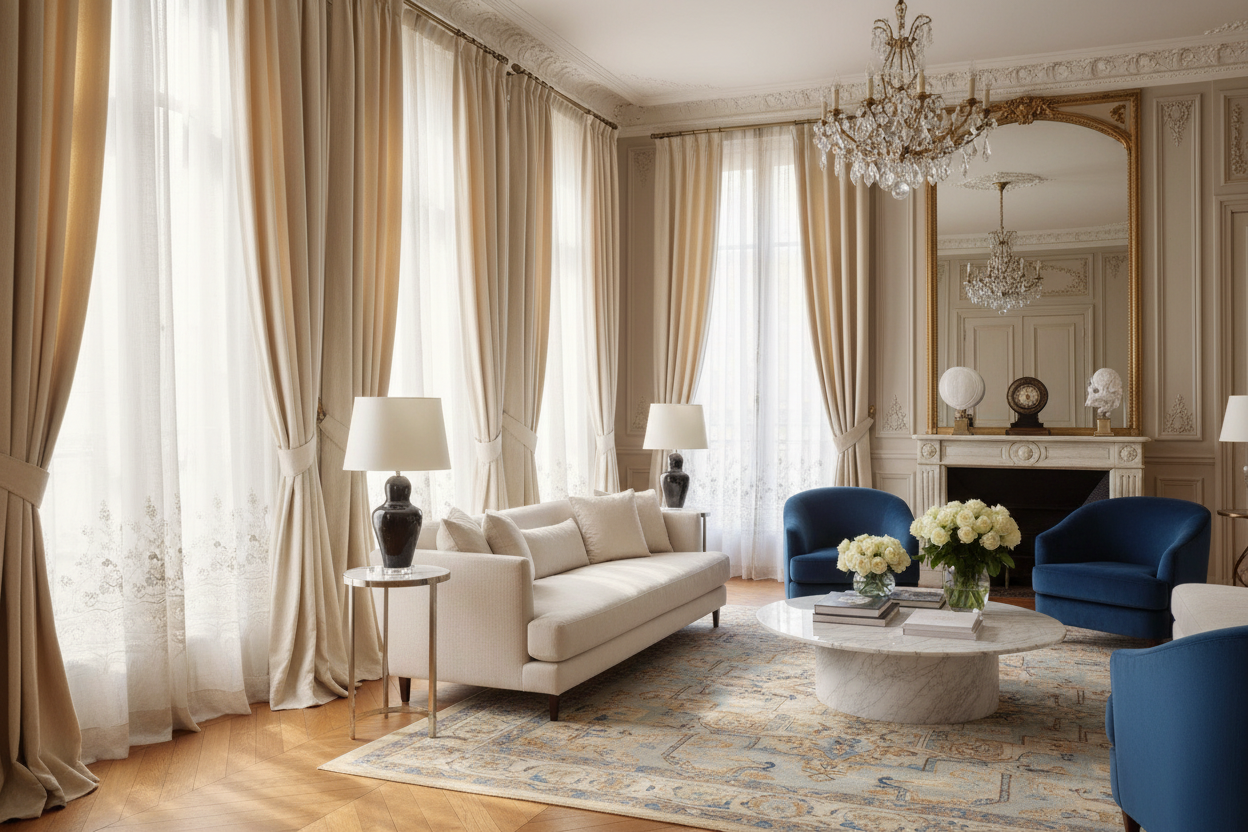 Rideaux salon : le guide complet pour transformer votre intérieur