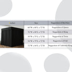 rideau de lit à baldaquin noir - Vignette | PRESTIGE RIDEAUX