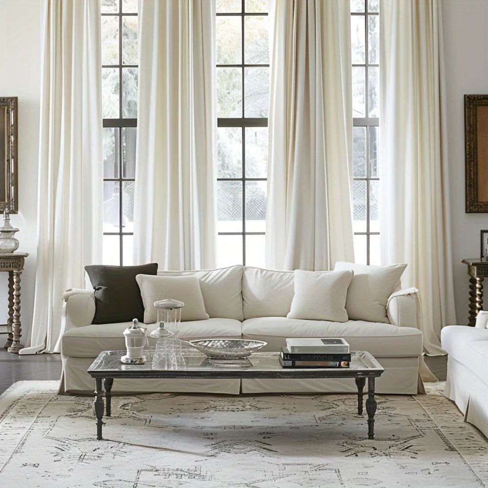 Rideau de fenêtre luxueux demi-occultant