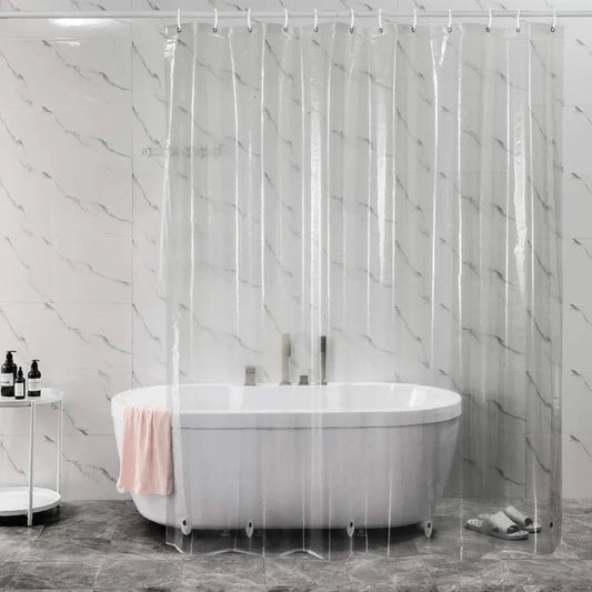 Rideaux de douche transparent simple