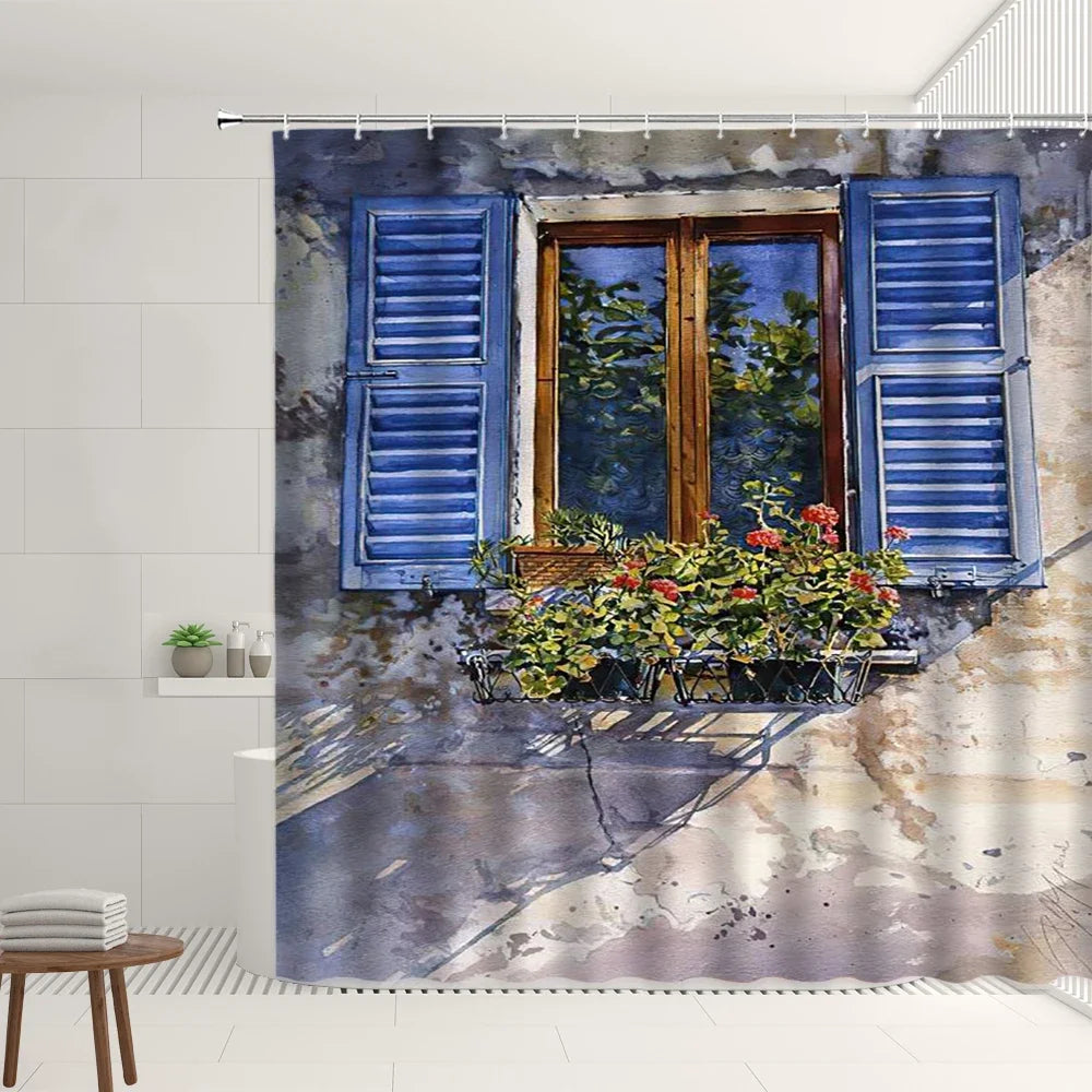 Rideaux design pour salons et douches fleuris