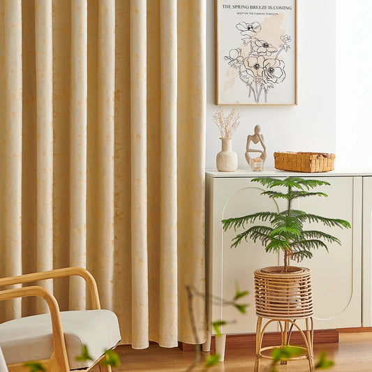 Rideaux en velours estampage