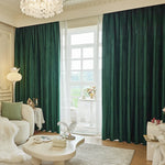 Rideaux en velours vert moderne - Vignette | PRESTIGE RIDEAUX