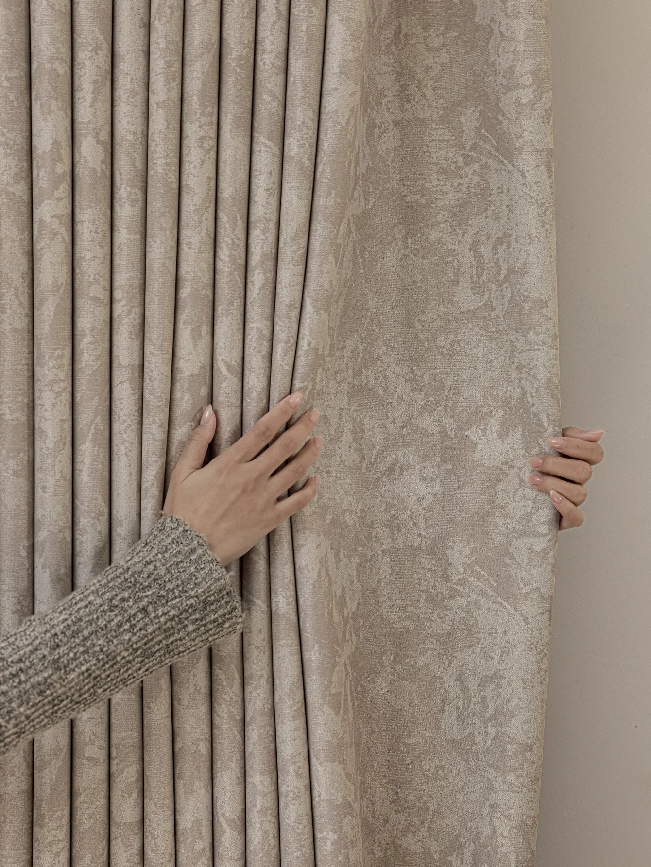 Rideaux occultants en velours de laine