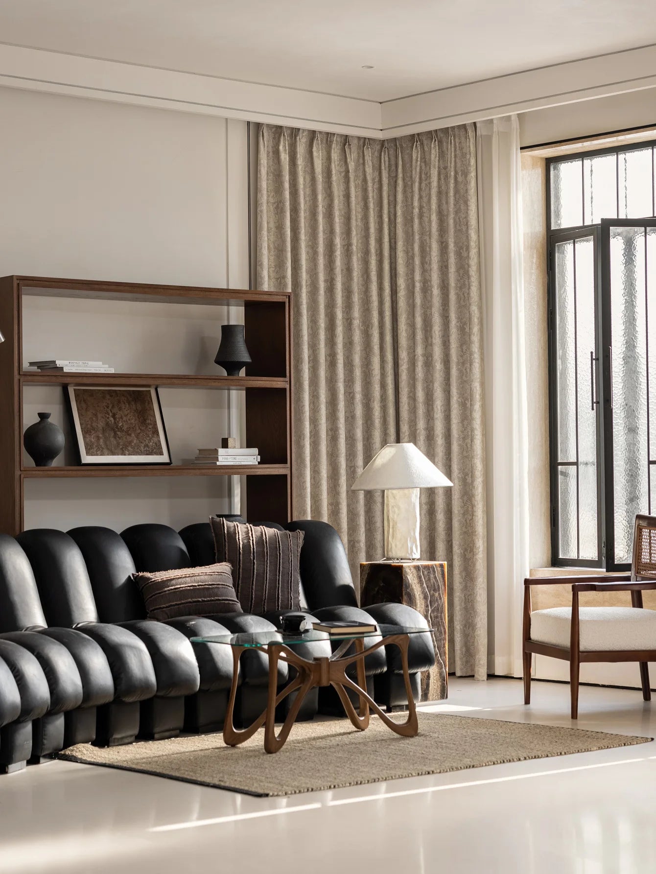 Rideaux occultants en velours de laine 2