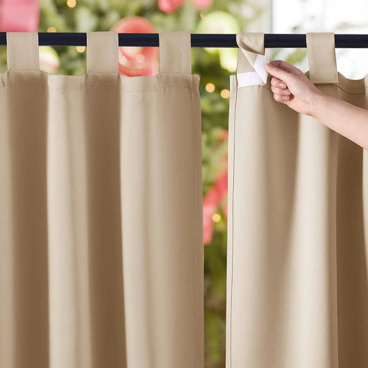 Rideau extérieur imperméable pour pergola