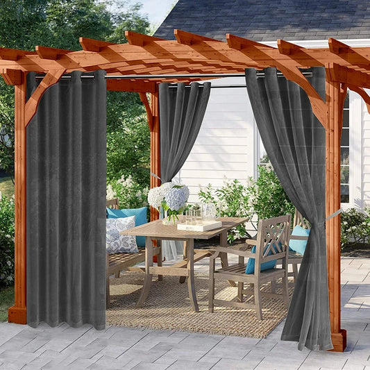 Rideau extérieur sur mesure pour pergola et terrasse