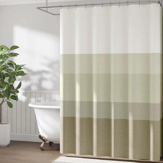 Rideau salle de bain moderne design rayure