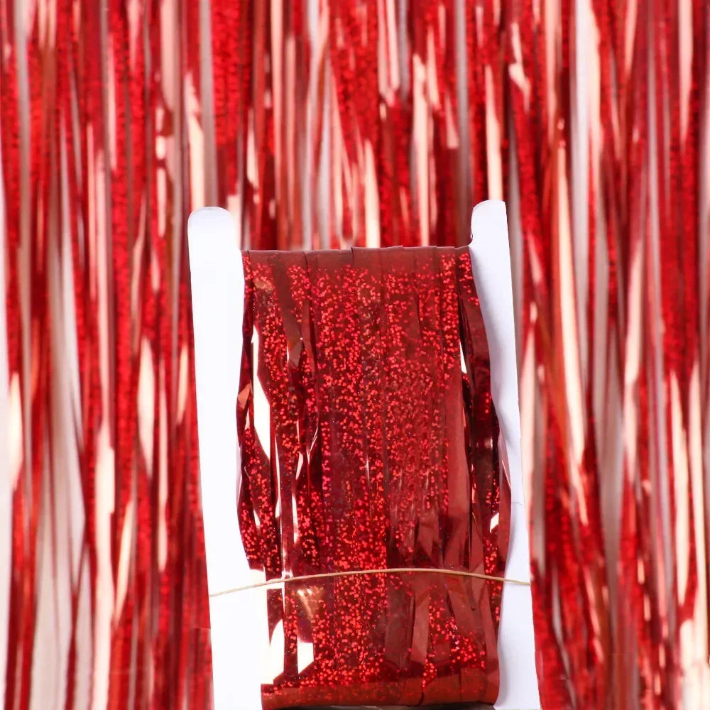 rideau anniversaire rouge 