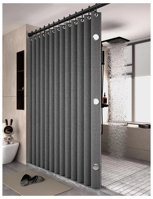 rideau de douche pliable gris
