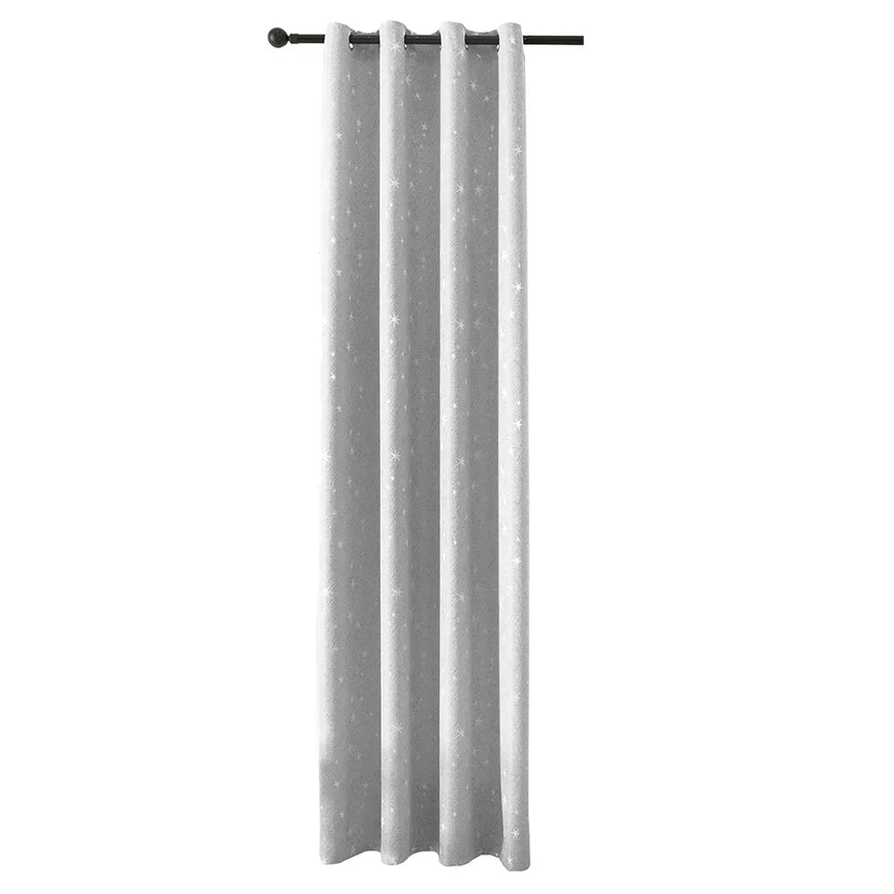 rideaux à œillets tissu gris