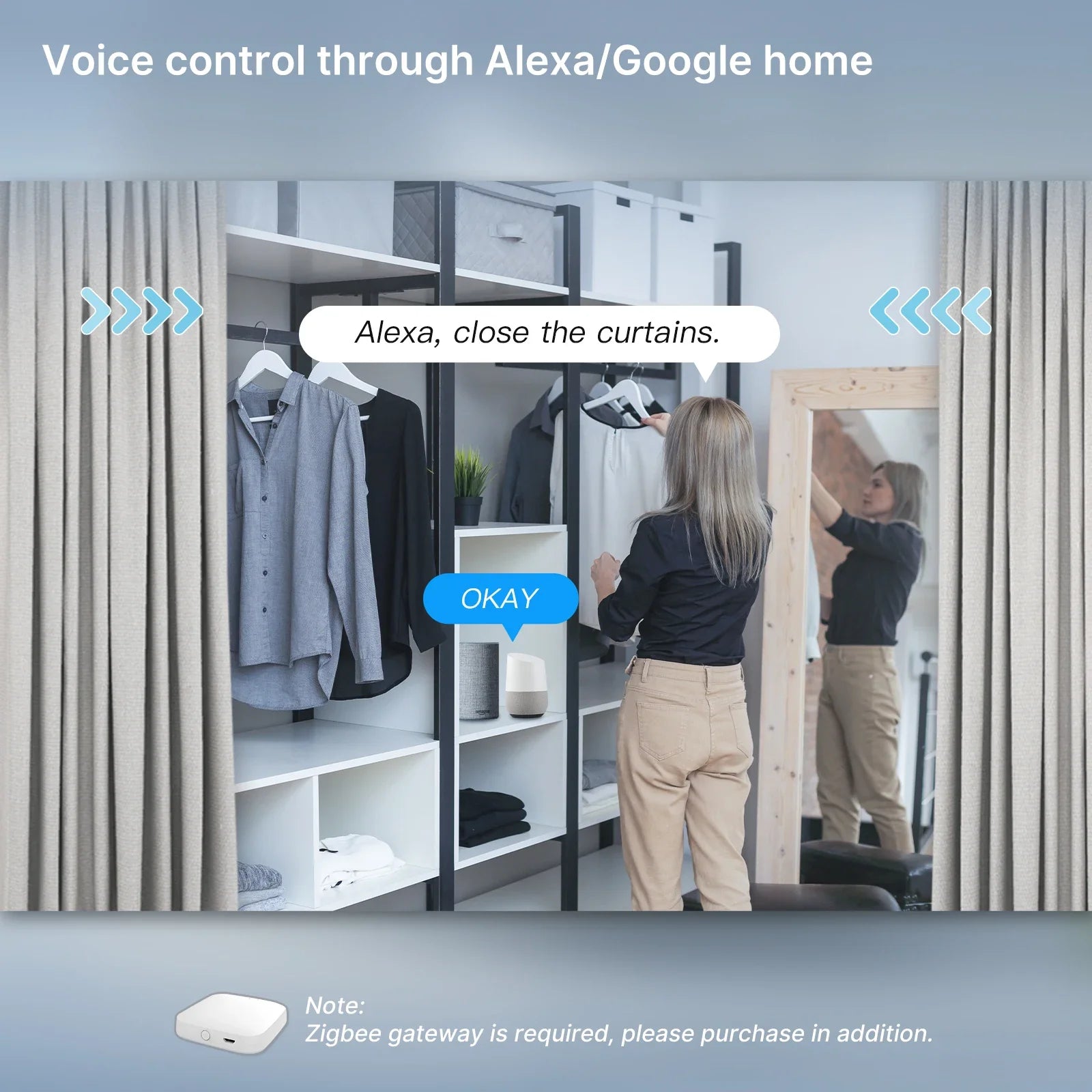 rideau motorisé rideau dressing