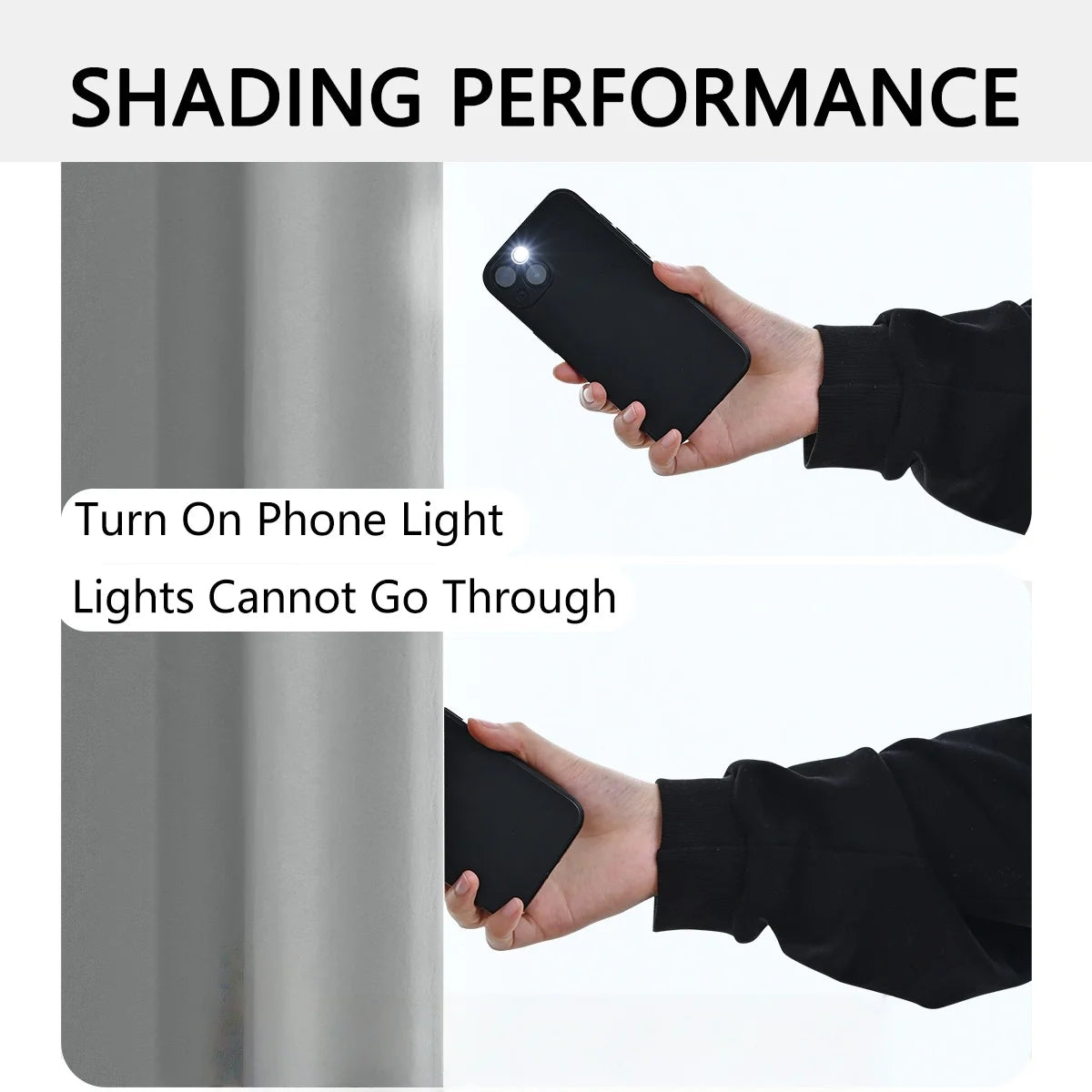 rideau occultant 200x250 performances d'ombrage
