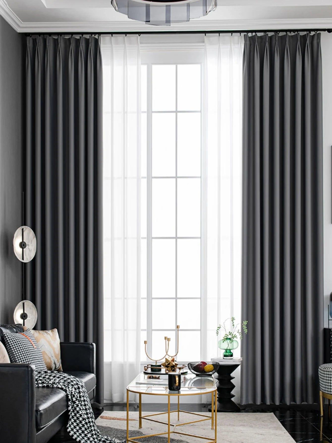 rideau occultant noir xxl