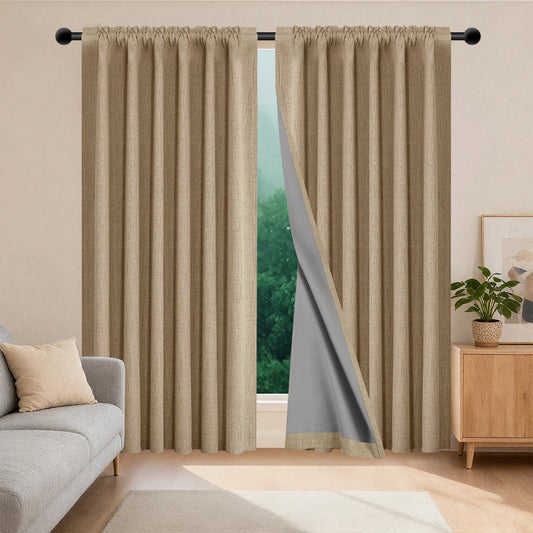 rideau occultant taupe