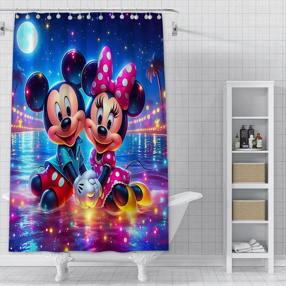 rideau sale de bain Mickey 5
