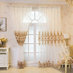 Rideau transparent à motif pastel en velours - Vignette | PRESTIGE RIDEAUX