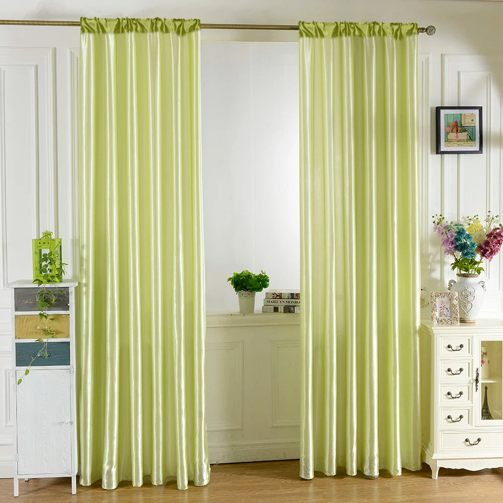 rideaux a œillets vert citron