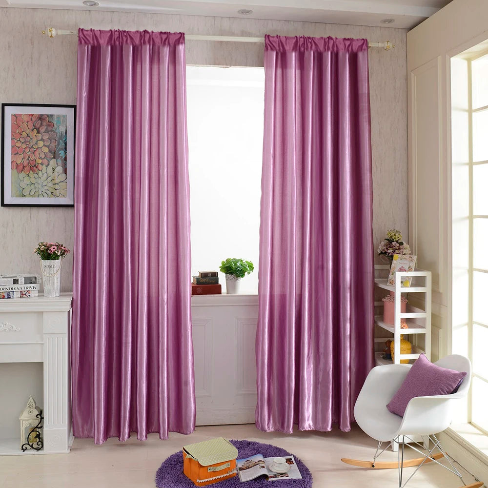 rideaux a œillets violet