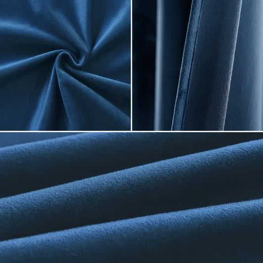 rideaux occultant bleu fonce