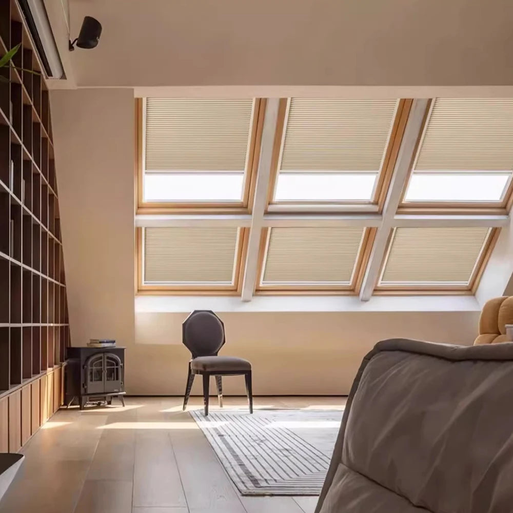 rideaux pour fenêtre mansardée