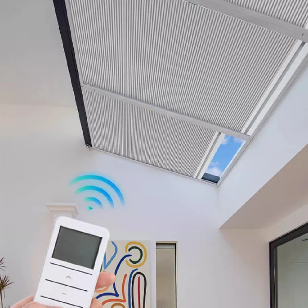 rideaux pour fenêtre mansardée telecomande