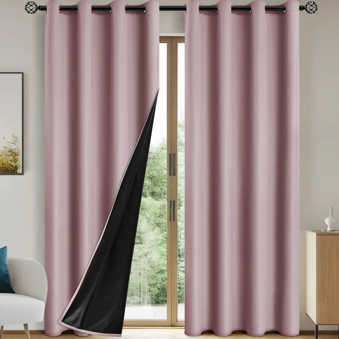 rideaux rose