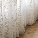 Rideau avec broderies de fleure - Vignette | PRESTIGE RIDEAUX