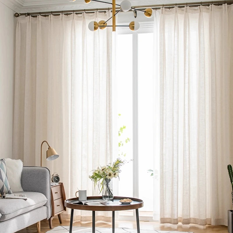 voile coton fin salon