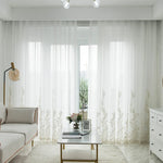Rideau avec broderies de fleure - Vignette | PRESTIGE RIDEAUX